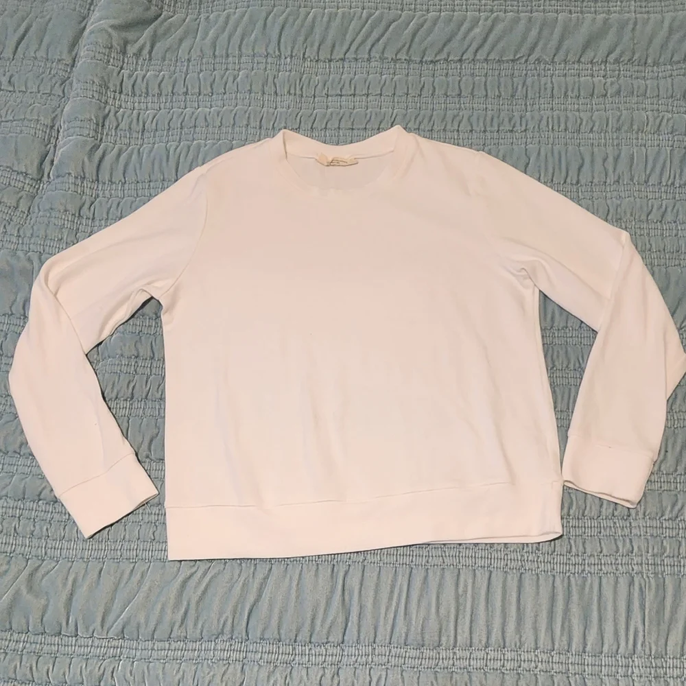 78 & Sunny White Crew Neck Sweatshirt Size Medium - Picture 1 of 7